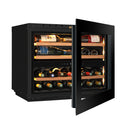 Wijnkoelkast Inbouw Kolommodel Met Wifi 29 flessen Dubbele Temperatuur - Push Pull Opening