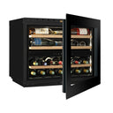 Wijnkoelkast Inbouw Kolommodel Met Wifi 29 flessen Dubbele Temperatuur - Push Pull Opening