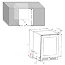 Cantina Frigo Wifi incasso Black 47 bottiglie Doppia Temperatura - Apertura Push Pull