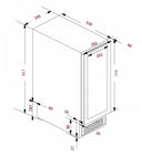 Built-in cellar fridge N 25 bottles. - Double Temperature