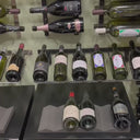 Wandrek voor 3 flessen van metaal