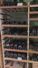 Scaffale Scorrevole 2C in Legno - 396 Bottiglie - 36 Ripiani