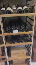 3C verschiebbares Holzregal – 594 Flaschen – 54 Regale