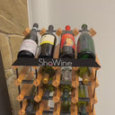 Wijnrek Hout-Staal 24 flessen