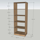 Houten massief displayrek - 1200 flessen