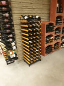 Houten displayrek voor 48 flessen