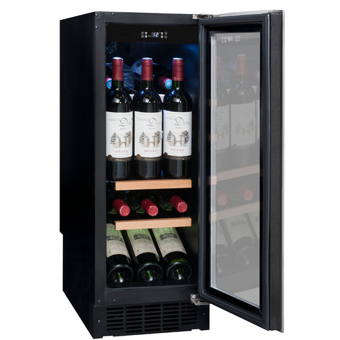 Built-in wine cellar fridge for 21 bottles, single temperature