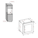 Eingebauter Säulenkühlschrank Weinkeller 33 Flaschen Einzeltemperatur - Vakuumsystem