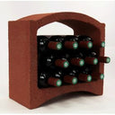 Bloc Cellier Medium Bottle Rack Red Stone