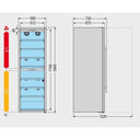 Wine cellar 180 bottles Double Temperature