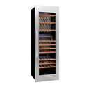 Frigorífico Cava Acero Empotrado Columna 97 bott. Triple Temperatura