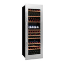 Cellar Fridge Steel Built-in Column 97 bott. Triple Temperature