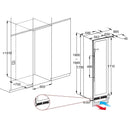 Built-in Refrigerator 150 bottles Block Double Temperature