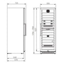 Cantina-in Refrigerator 154 bottles Black Double Temperature