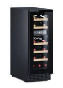 Built-in refrigerator Cantina 18 bottles Black Double Temperature