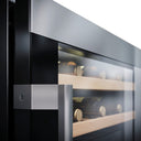 Built-in refrigerator Cantina 18 bottles Black Inox Double Temperature