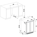 Built-in cellar fridge for 47 bottles, double temperature
