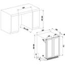 Cantina Frigo Incasso Black 47 bottiglie Doppia Temperatura