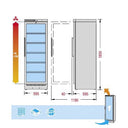 Wijnkoeler Frigo ST 106 flessen Enkele Temperatuur