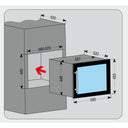 Wijnkoelkast 18 flessen Inbouw Kolom Enkele Temperatuur