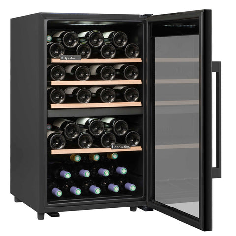 Cantinetta Frigo 56 bottiglie Black Doppia Temperatura