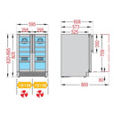 Einbaukühlschrank 38 Flaschen Double Temperature