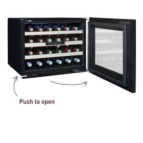 Réfrigérateur encastrable Cave à vin Colonne N 24 bott. - Ouverture Push Pull
