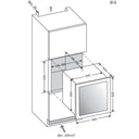 Eingebauter Säulenkühlschrank Weinkeller 33 Flaschen Einzeltemperatur - Vakuumsystem