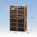Cavicase 3 étagères pour porte- Portabottiglie en bois