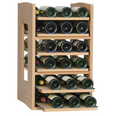 Rastrelliera Portabottiglie In Bambù 6 Ripiani - Scaffale Per Vino, Design Naturale E Resistente