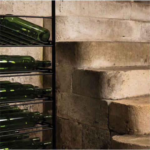 Sostenedor de botella Cellar 4 Columnas en Acero - 380 botellas
