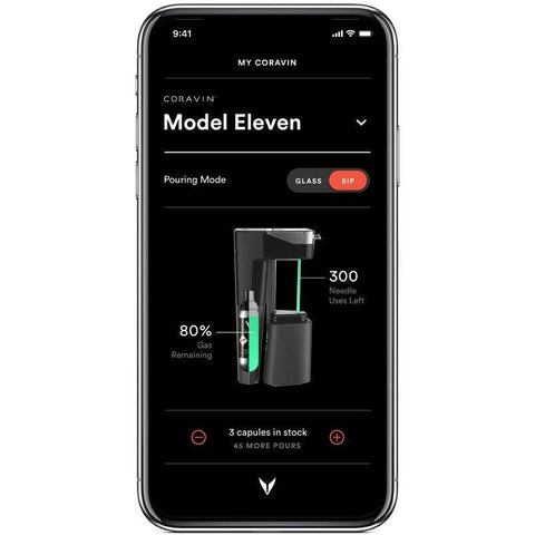 Coravin Model Eleven - Bluetooth con aplicación dedicada