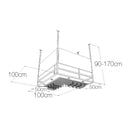 Cubik 100 Angolo - Metal Glass Holder and Bottles with Luminous ceiling