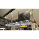 Cubik 100 Angolo - Metal Glass Holder and Bottles with Luminous ceiling