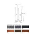 Cubik 50 - Ceiling mounted glass and bottle rack in metal