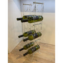 Vertical Exhibitor 12 Plexiglass Bottle Rack