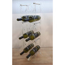 Pionowy ekspozytor 12 uchwytów na butelki z pleksiglasu