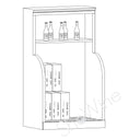 Wine display in cartons