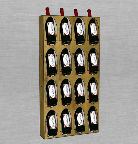 F16 Metal bottle rack