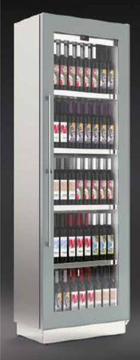 Mittlerer Inox-Kühlschrank - Einzel- oder Multitemperatur - bis zu 108 Flaschen.