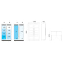 V&S stainless steel fridge