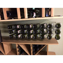 Front Wall 12x3 Bottle Rack in Steel