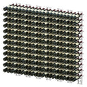 Front Wall 4x3 Bottle Rack in Steel