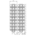 Front Wall 8x3 Bottle Rack in Steel