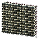 Front Wall 8x3 Bottle Rack in Steel