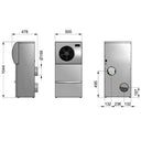 IN50 - Monobloc climate integrated with ducted floor - Cooling + Heating up to 50m3