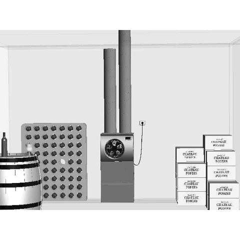 IN50 - Monoblock-Klimaanlage integriert in Kanalboden - Kühlung + Heizung bis zu 50 m3