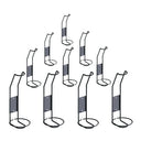 Lot de 10 porte- Portabottiglie en acier