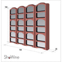 Lot de 12 porte- Portabottiglie Standard PR 228 bouteilles