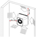 MPCJ/V - Clima Monoblocco incasso a Parete - Raffreddamento + Riscaldamento + Umidificazione da 30 a 48 m³